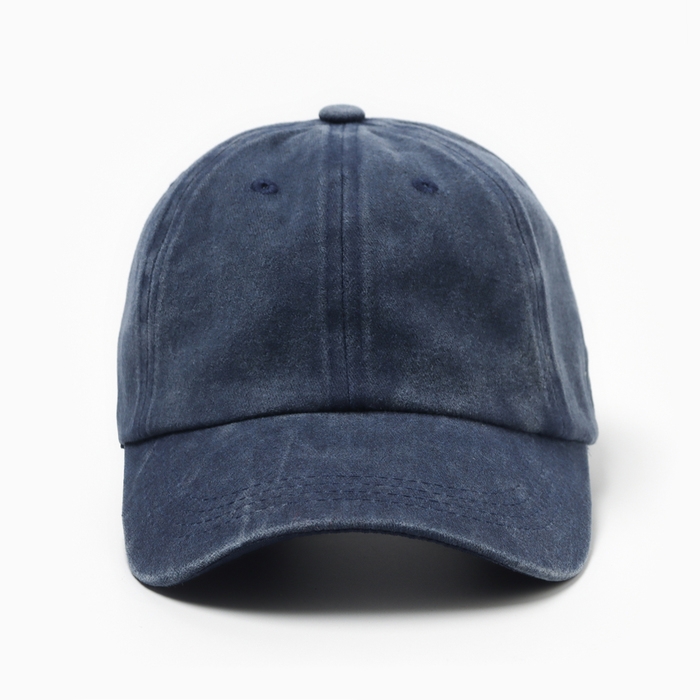 Бейсболка мужская однотонная MINAKU цвет синий, р-р 58 Бейсболка мужская однотонная MINAKU цвет синий, р-р 58