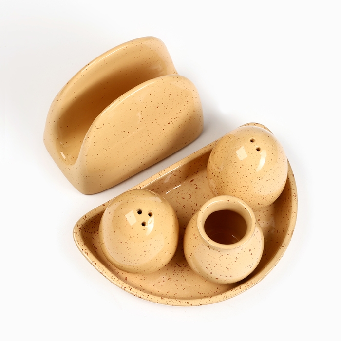 Набор для специй Набор для специй "Премиум Кватро" 5 предметов, каракум