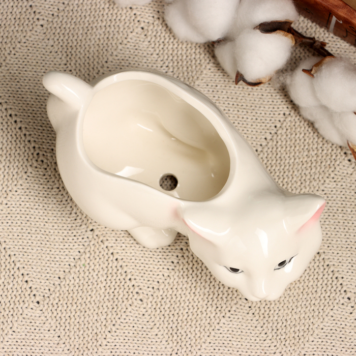 Горшок  Горшок "Кошка" 15х7,5х10см