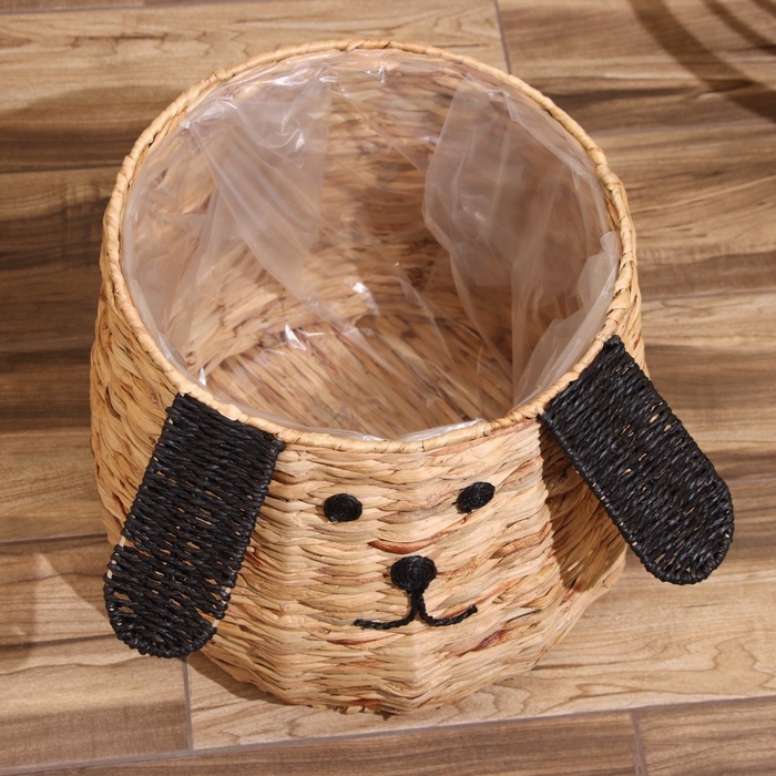 Корзина плетёная  Корзина плетёная "Собачка" 32х32х37 см