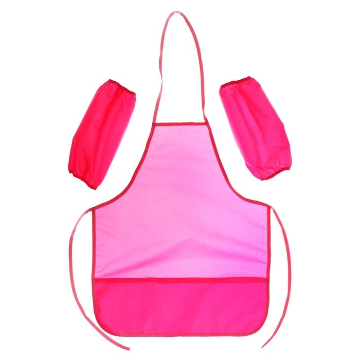 Фартук для труда + нарукавники, 550 х 440/250 х 160 мм, размер M (рост 122-158), Calligrata розовый Фартук для труда + нарукавники, 550 х 440/250 х 160 мм, размер M (рост 122-158), Calligrata розовый
