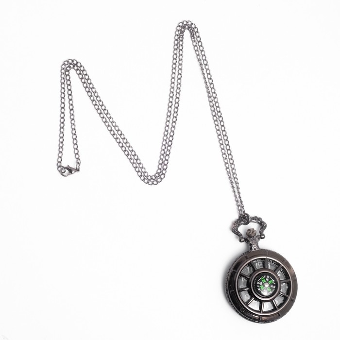 Часы карманные Часы карманные "Классика", кварцевые, цепочка l-37 см, d-4.5 см, с компасом