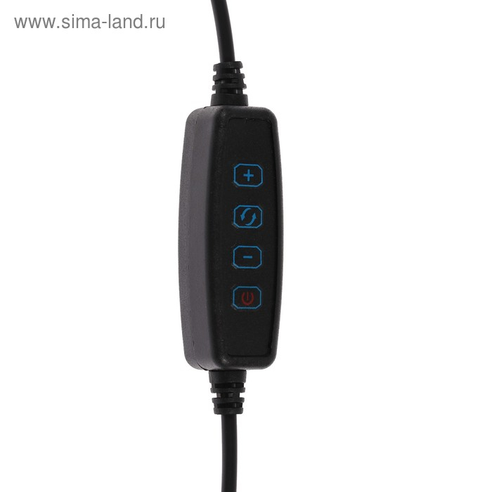 Светодиодная кольцевая лампа Luazon СК-001, гибкая ножка, 5 Вт, 12 ламп, 10 режимов