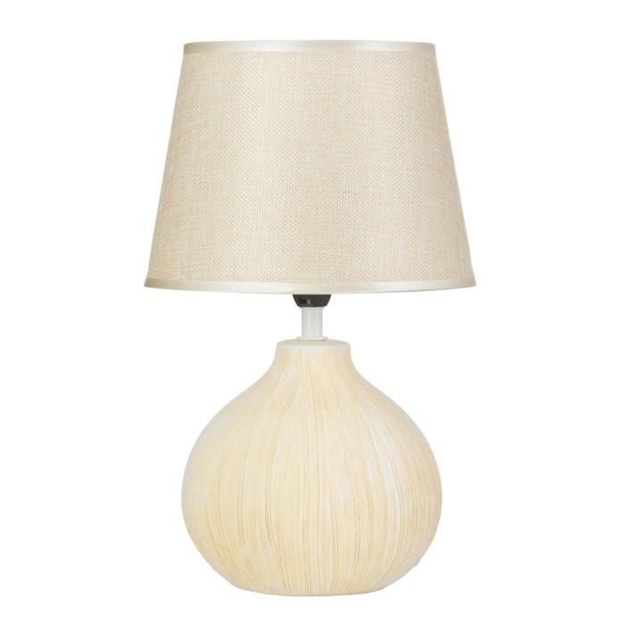 Настольная лампа Настольная лампа "Латея" Е14 40Вт бежевый 19х19х33 см RISALUX