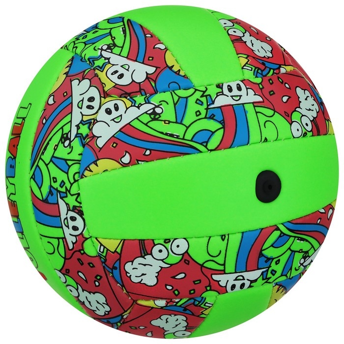 Волейбольный мяч ONLYTOP, машинная сшивка, 18 панелей, р. 2, PVC Волейбольный мяч ONLYTOP, машинная сшивка, 18 панелей, р. 2, PVC