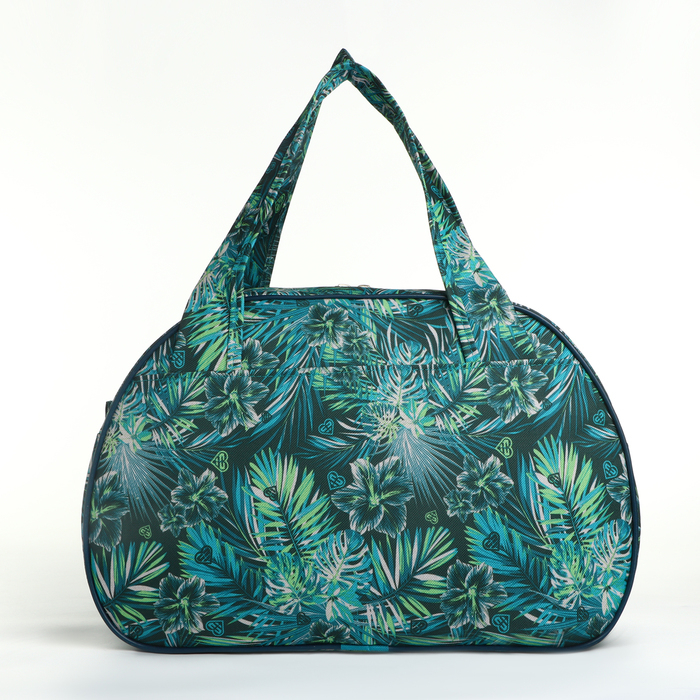 Сумка дорожная женская на молнии, наружный карман, цвет морская волна Сумка дорожная женская на молнии, наружный карман, цвет морская волна