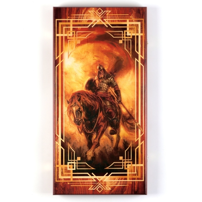 Нарды деревянные большие, с шашками  Нарды деревянные большие, с шашками "Богатырь", настольная игра, 60 х 60 см