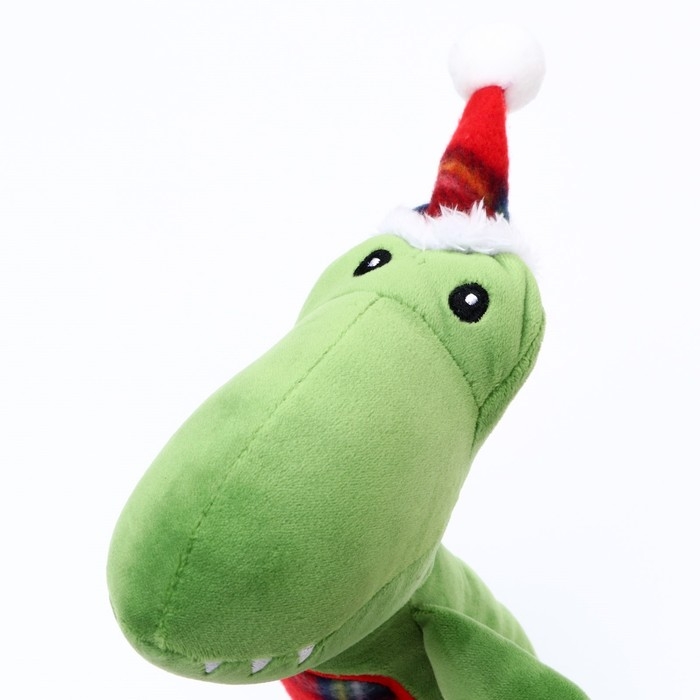 Игрушка мягкая для собак  Игрушка мягкая для собак "Дино" с пищалкой, 35 х 16 см