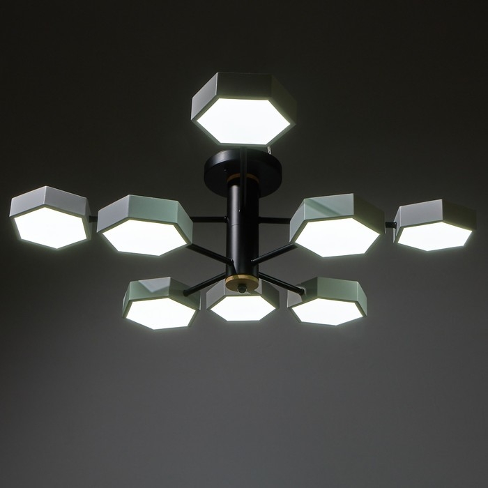 Люстра 1318/8WT LED 192Вт 3000-6000К белый 86х86х25 см BayerLux