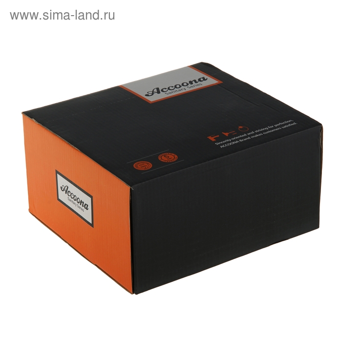 Cмеситель для раковины Accoona A9669, однорычажный, с гайкой, силумин, хром Cмеситель для раковины Accoona A9669, однорычажный, с гайкой, силумин, хром