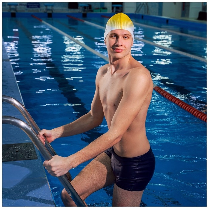 Шапочка для плавания взрослая ONLYTOP «Орнамент», тканевая, обхват 54-60 см Шапочка для плавания взрослая ONLYTOP «Орнамент», тканевая, обхват 54-60 см