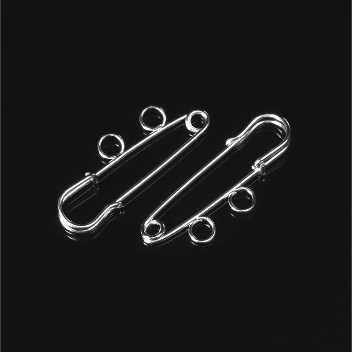 Булавка для подвесок PO-035 №01, (набор 2 шт.) 35×5 мм, цвет серебро Булавка для подвесок PO-035 №01, (набор 2 шт.) 35×5 мм, цвет серебро
