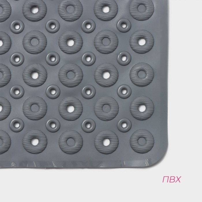 Коврик противоскользящий в ванну на присосках Доляна «Массажный», 37×67 см, цвет МИКС Коврик противоскользящий в ванну на присосках Доляна «Массажный», 37×67 см, цвет МИКС