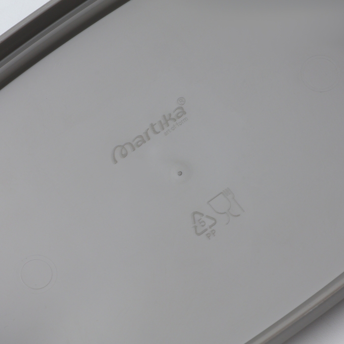 Маслёнка пластиковая «Летиция», 16.5×10 см, цвет пыльно-серый Маслёнка пластиковая «Летиция», 16.5×10 см, цвет пыльно-серый