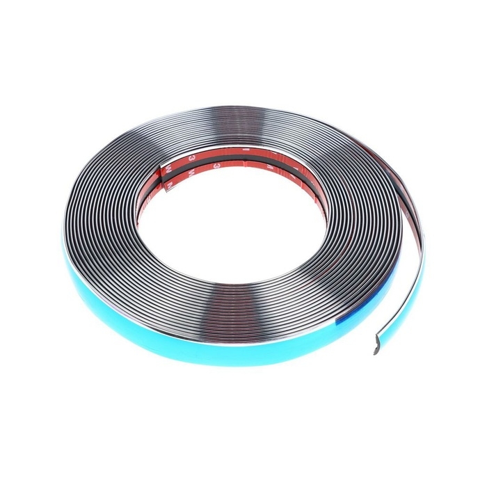 Профиль декоративный гибкий TORSO, хром, 20 мм, рулон 13 м Профиль декоративный гибкий TORSO, хром, 20 мм, рулон 13 м