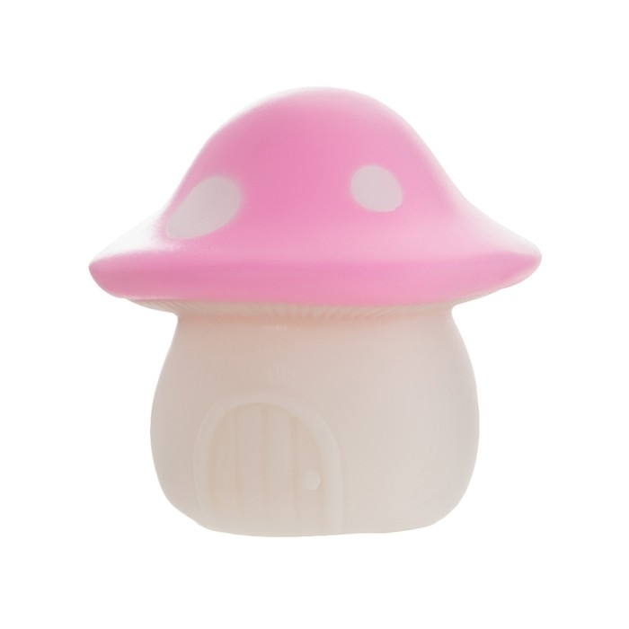 Ночник Ночник "Домик" LED от батареек бело-розовый 7,2х7,4 см RISALUX