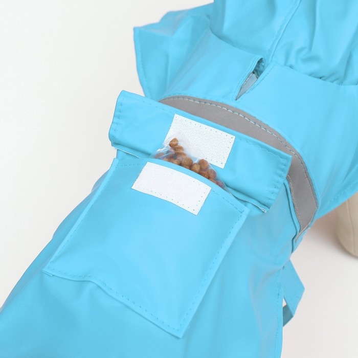 Дождевик для собак, размер М (ДС 25-30, ОГ 33-35, ОШ 21-25 см), микс цветов