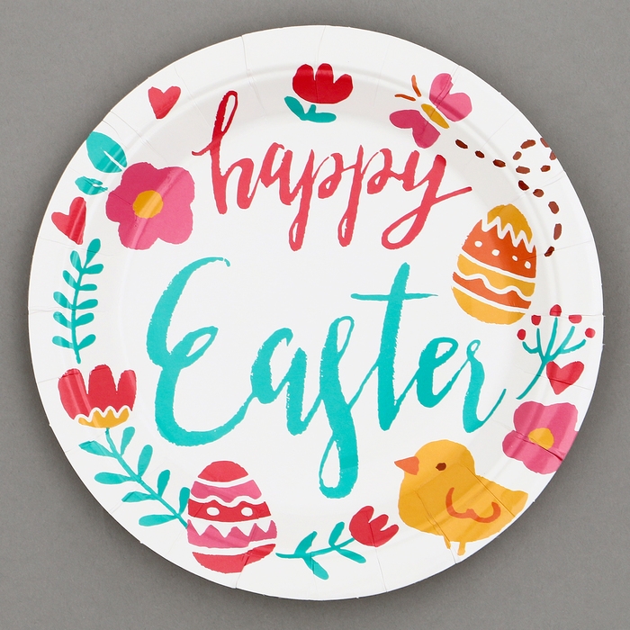 Тарелки бумажные «Пасха», 6 шт Тарелки бумажные «Пасха», 6 шт