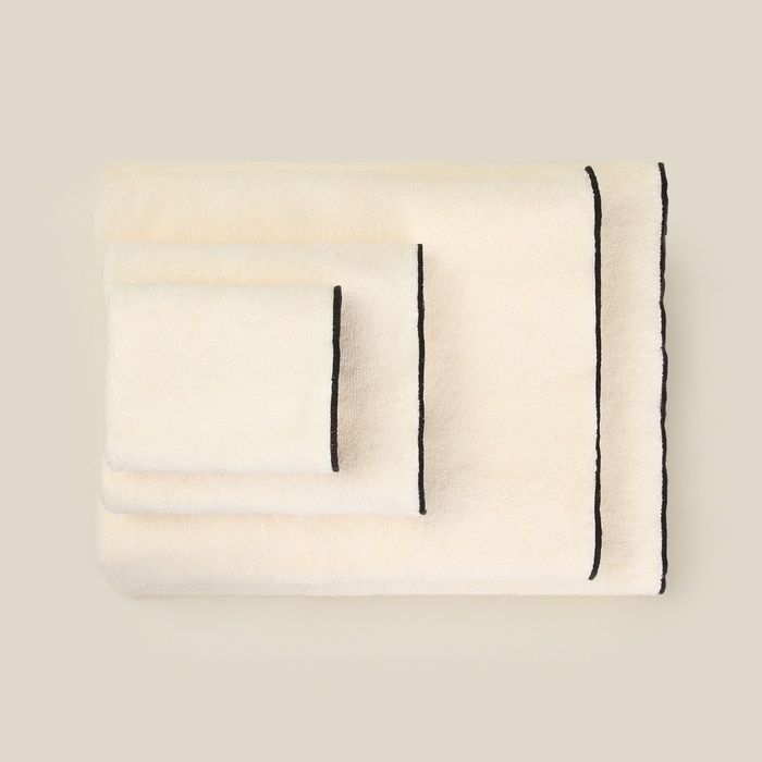 Полотенце махровое SL HOME: Black Frame Полотенце махровое SL HOME: Black Frame "Айвори" 50х90 см, 100% хлопок, 470 г/м2