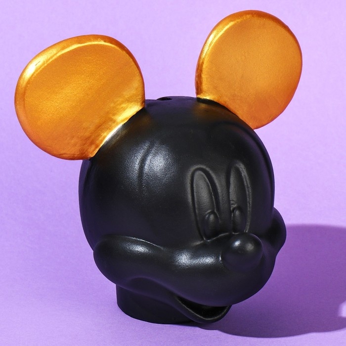 Копилка Микки Маус, гипс, 16х14х13 см, золотой, черный , DISNEY Копилка Микки Маус, гипс, 16х14х13 см, золотой, черный , DISNEY