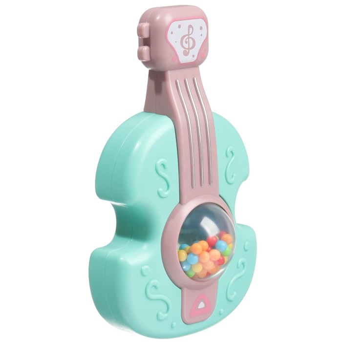 Погремушка «Гитара», 12 см, цвет МИКС, Крошка Я