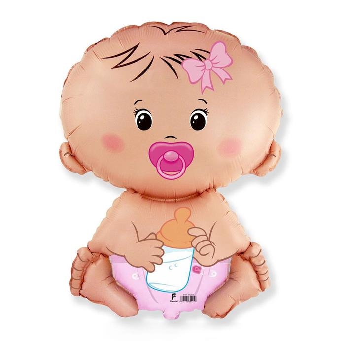 Шар фольгированный 26 Шар фольгированный 26" «Малыш», девочка