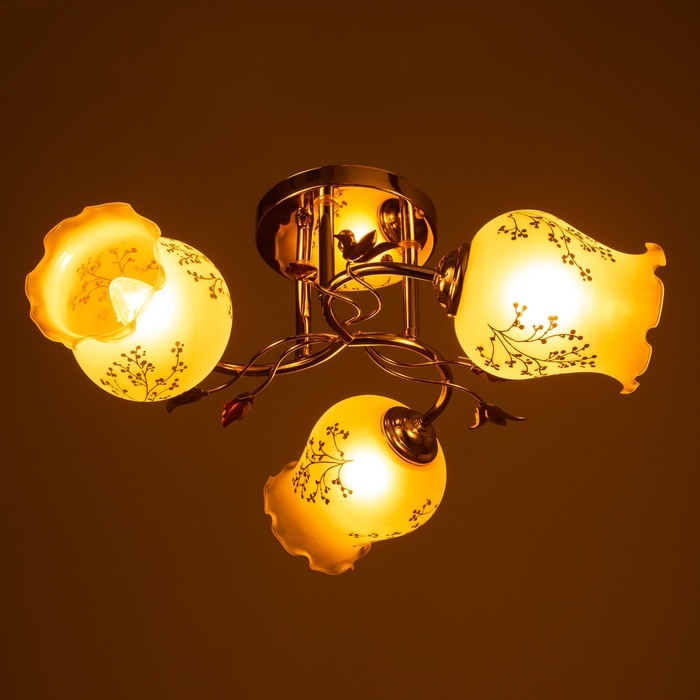 Люстра Люстра "Дикс" 3х40Вт Е27 Золото МОДЕЛЬ: 2612366