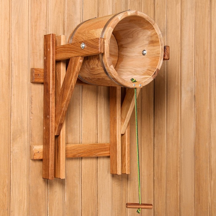 Обливное устройство из дуба, 15л, нержавеющий обруч Обливное устройство из дуба, 15л, нержавеющий обруч