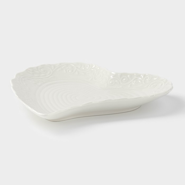 Блюдо керамическое сервировочное «Сердце», 17×16×2 см