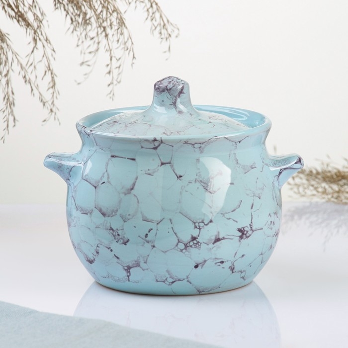 Горшок керамический для запекания  Горшок керамический для запекания "Пиканто" 0,65л / 12,5х11,5см, романтика