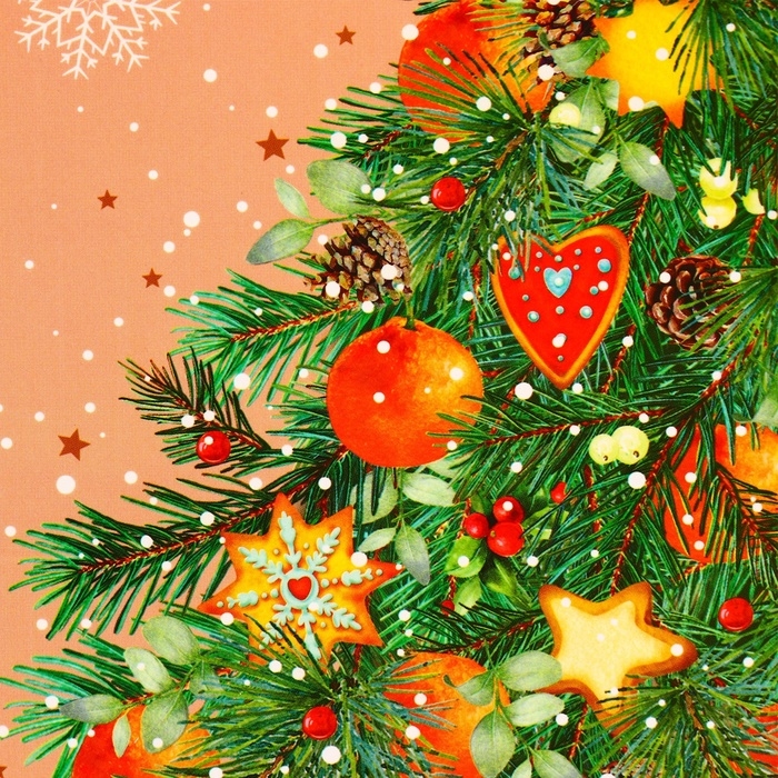 Пакет подарочный новогодний ламинированный Пакет подарочный новогодний ламинированный "Большая Ёлка", 23 х 17,8 х 9,8 см.