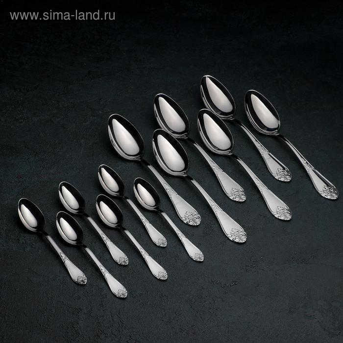 Набор столовых приборов «Дворцовый», 18 предметов, картонная коробка Набор столовых приборов «Дворцовый», 18 предметов, картонная коробка