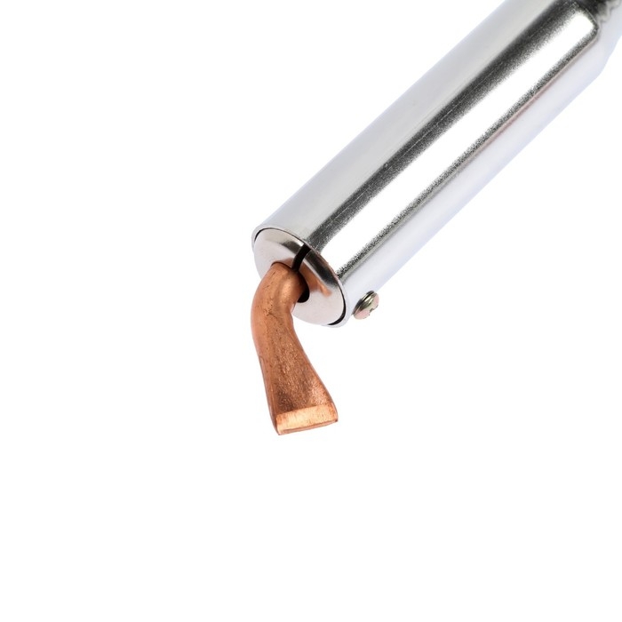 Паяльник ТУНДРА, деревянная рукоятка, плоское медное жало, 150 Вт, 220 В Паяльник ТУНДРА, деревянная рукоятка, плоское медное жало, 150 Вт, 220 В