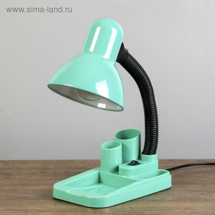 Лампа настольная  Лампа настольная "Мудрец" Е27 40W,  220В зеленый 18х11,5х33 см