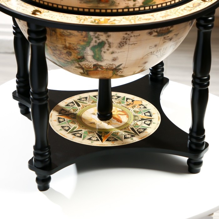 Глобус бар декоративный Глобус бар декоративный "Карта странника" с подставкой внизу 41,6х41,6х56 см