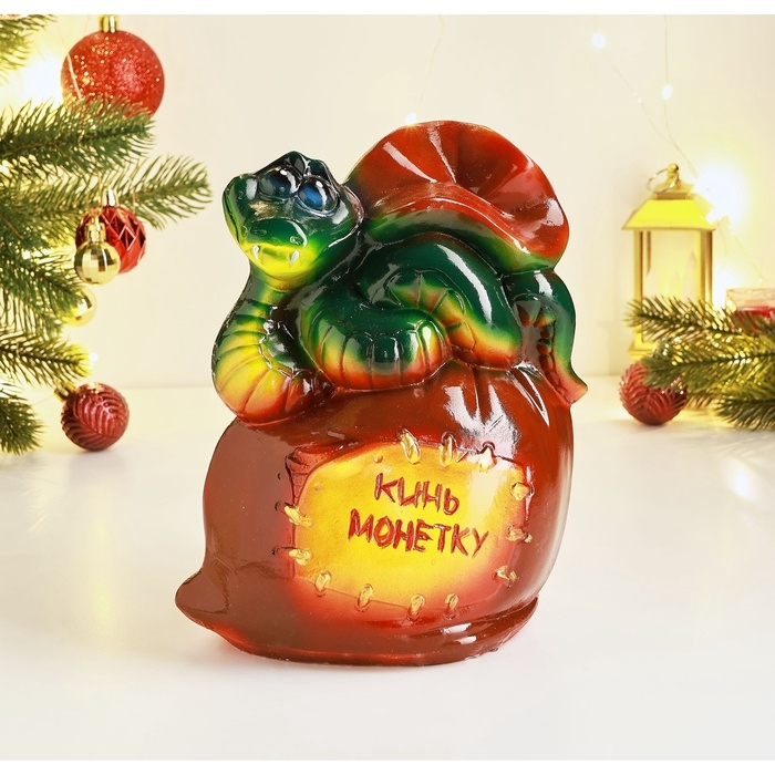 Копилка  Копилка "Змея на мешке" 22х18см