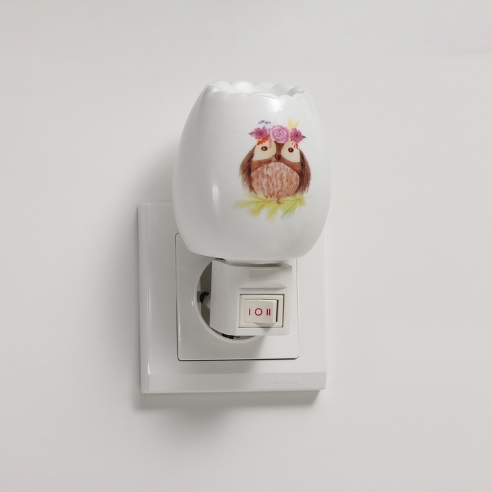 Светильник Светильник "Тетушка сова" 1х7Вт Е11 белый 6х7х11см