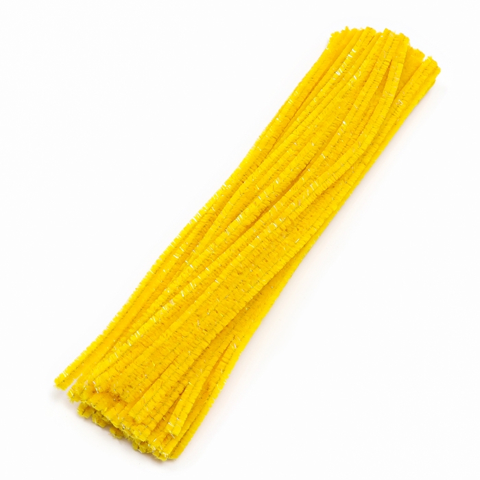 Проволока синельная набор 50 шт., жёлтого цвета, 30 см Проволока синельная набор 50 шт., жёлтого цвета, 30 см