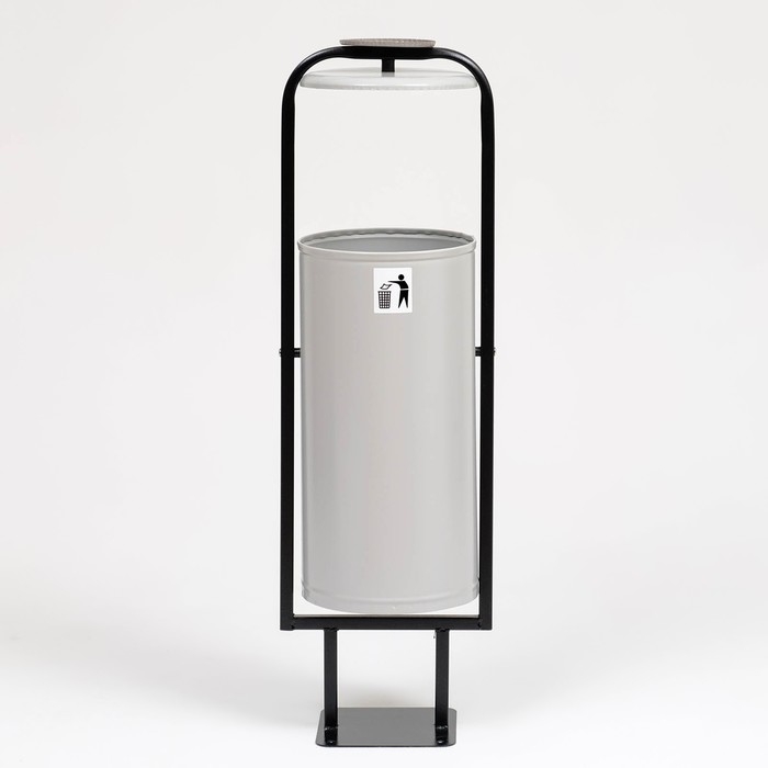 Урна уличная «Сатурн» 28 л, 104 х 31 х 26,5 см, серая, бак 0,6 мм Урна уличная «Сатурн» 28 л, 104 х 31 х 26,5 см, серая, бак 0,6 мм