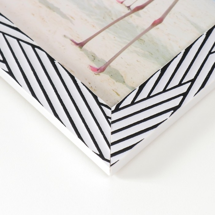 Фоторамка пластик 15х20 см Фоторамка пластик 15х20 см "Чёрные линии на белом" 23,5х18,5 см