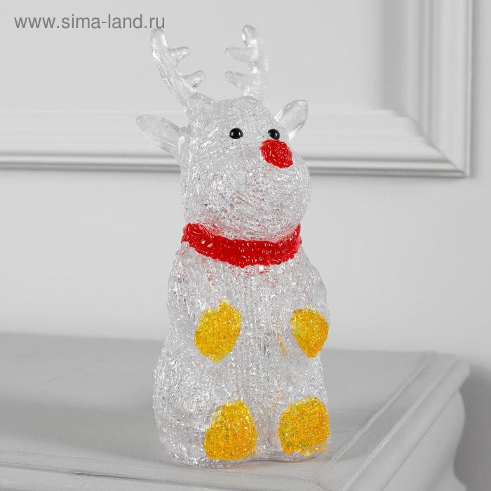 Светодиодная фигура «Оленёнок» 7 × 25 × 7 см, акрил, 10 LED, батарейки ААх2 (не в комплекте), свечение белое Светодиодная фигура «Оленёнок» 7 × 25 × 7 см, акрил, 10 LED, батарейки ААх2 (не в комплекте), свечение белое