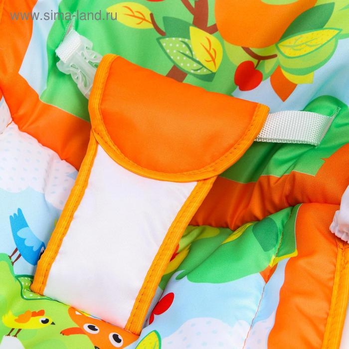 Шезлонг-качалка для новорождённых «Лесная сказка», игровая дуга, съёмные игрушки МИКС Шезлонг-качалка для новорождённых «Лесная сказка», игровая дуга, съёмные игрушки МИКС