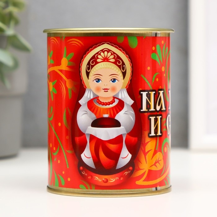 Копилка-банка металл Копилка-банка металл "На хлеб и соль"