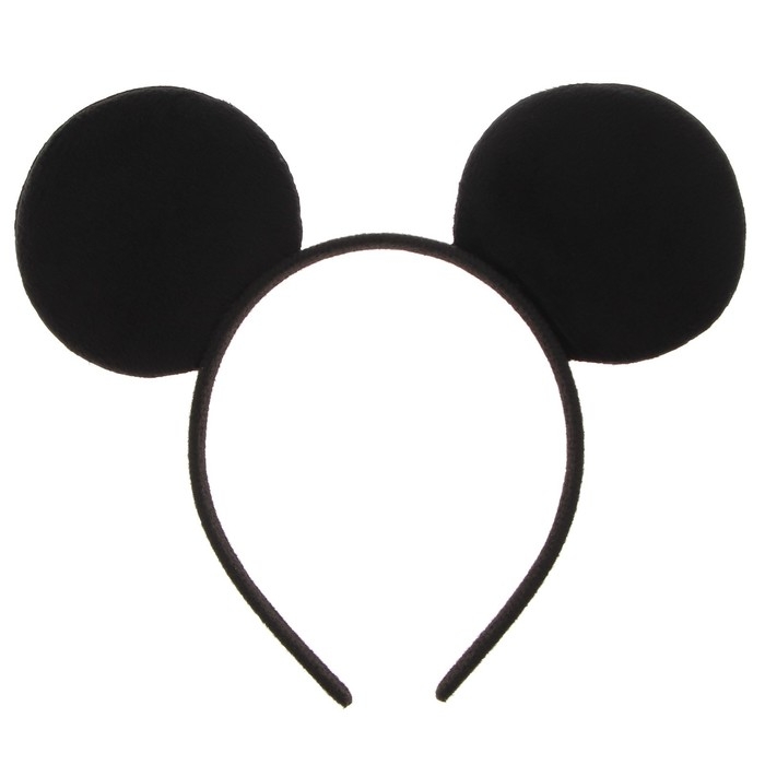 Ободок для волос с ушками, детский, Микки Маус Ободок для волос с ушками, детский, Микки Маус