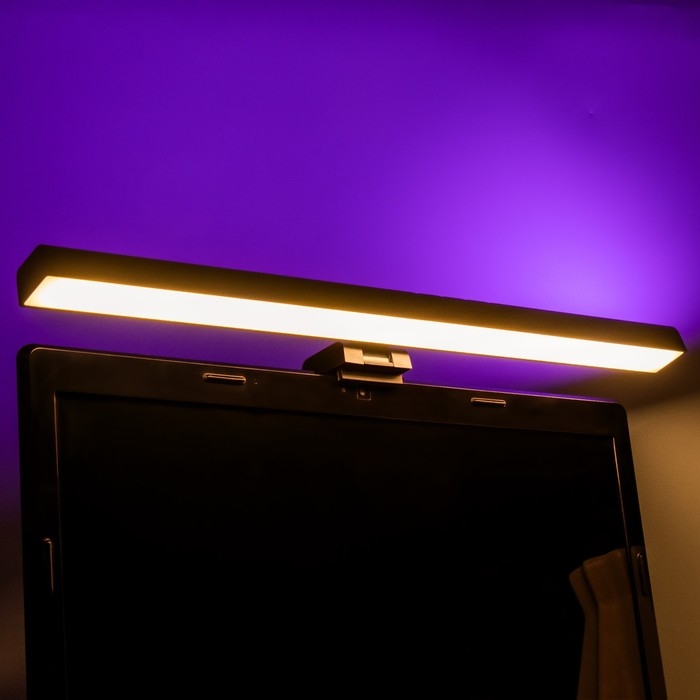 Светильник для экрана Светильник для экрана "Люмис" LED 5Вт 3000К-6000К RGB 201Лм Ra85 USB черный 10,4х6,5х40см
