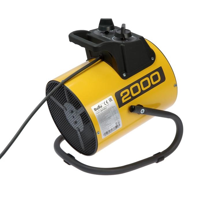 Пушка тепловая BALLU BHP-PE2-2, электрическая, 220 В, 1/2 кВт, 3 режима, 260 м3/ч, до 20 м2 Пушка тепловая BALLU BHP-PE2-2, электрическая, 220 В, 1/2 кВт, 3 режима, 260 м3/ч, до 20 м2