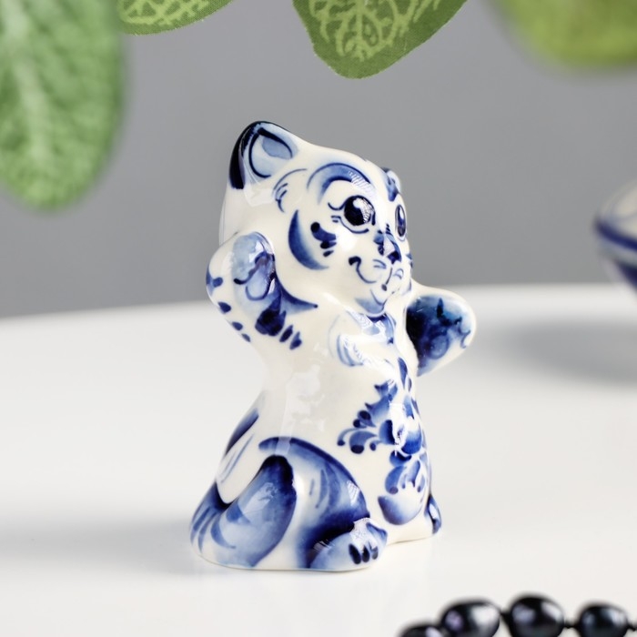 Сувенир «Кот Феликс», 8 см, гжель Сувенир «Кот Феликс», 8 см, гжель