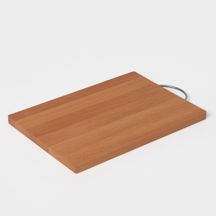Доскa рaзделочнaя с кровостоком Adelica, метaллическaя ручкa, 35×24,5×1,8 см, бук Доскa рaзделочнaя с кровостоком Adelica, метaллическaя ручкa, 35×24,5×1,8 см, бук