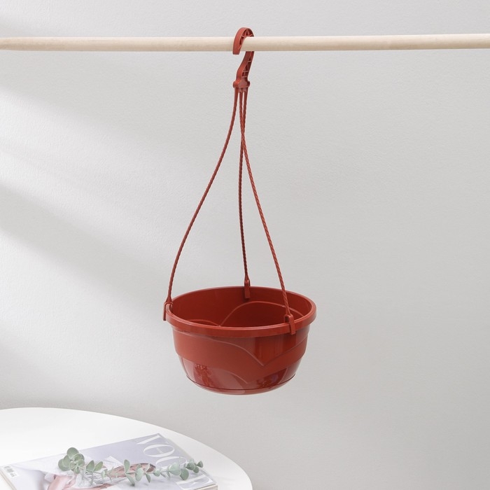 Кашпо уличное с прикорневым поливом «Мальва», 4,7 л, цвет терракотовый Кашпо уличное с прикорневым поливом «Мальва», 4,7 л, цвет терракотовый