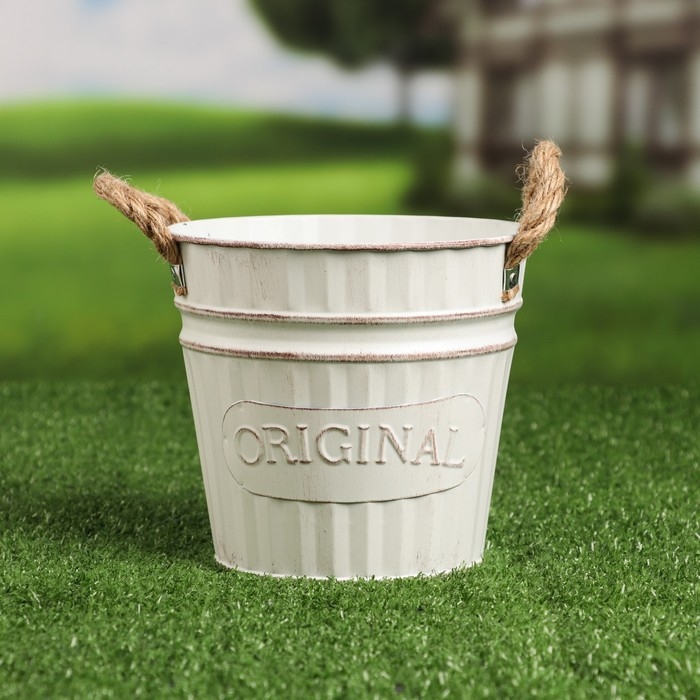 Кашпо  Кашпо "Ведерко оригинальное" МИКС, 16х16х15см